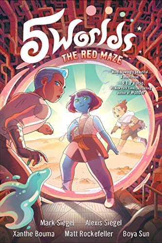 Book cover featuring three young characters in a futuristic, circular design.