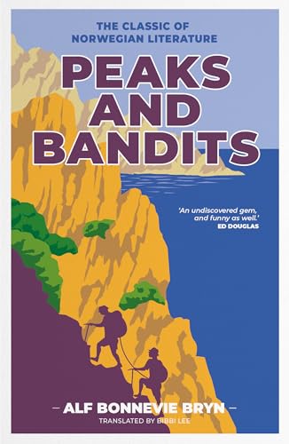 Book cover: mountains, a climber, and the title "Peaks and Bandits".