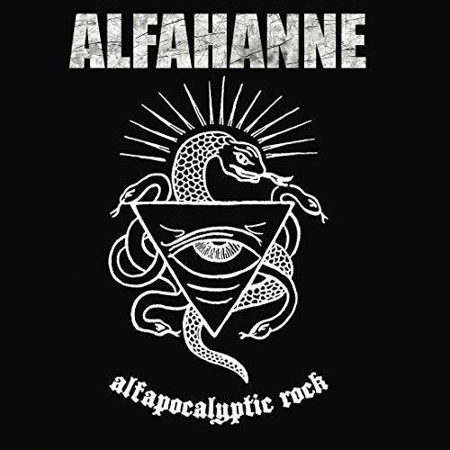 Black album cover with white snake, eye, and pyramid design.