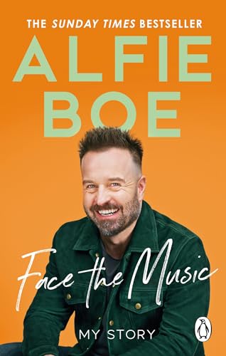 Book cover featuring Alfie Boe, smiling, with orange background and title.