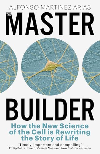 Book cover: "The Master Builder" with a cell image and bold text.