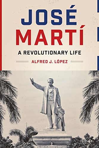 Book cover featuring a statue of José Martí with palm fronds.