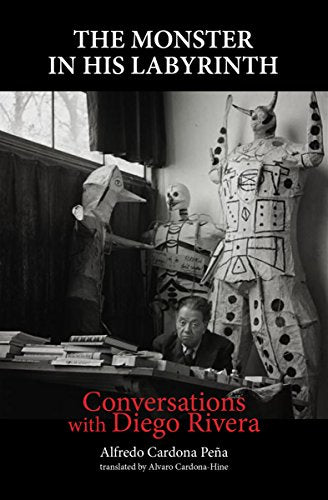 Book cover featuring Diego Rivera with large, decorated folk art figures.
