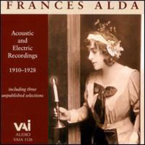 CD cover featuring Frances Alda in profile, holding a lit candle.