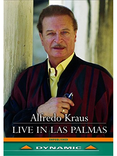 Alfredo Kraus portrait on DVD cover, “Live in Las Palmas” title visible.