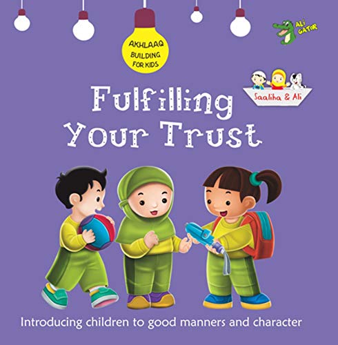 Book cover with three children and the title "Fulfilling Your Trust".