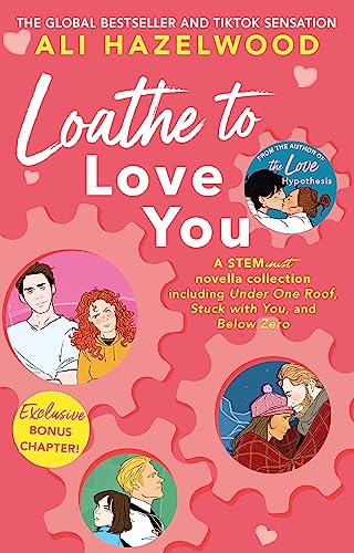 Book cover: “Loathe to Love You” with illustrated characters and red accents.