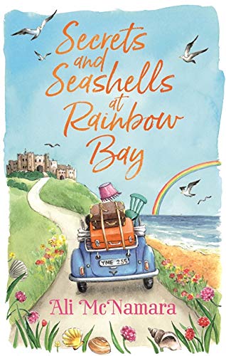Book cover: watercolor painting of a car with luggage by the sea.