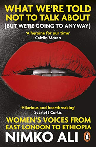 Book cover with a close-up of red lips against a dark background.