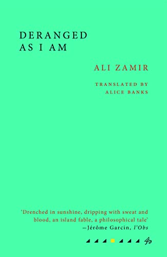 Green book cover with white title "Deranged As I Am" and author name.