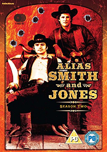 DVD cover for "Alias Smith and Jones" Season Two, two cowboys pictured.