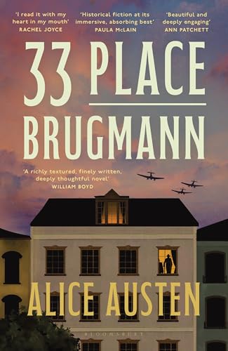 Book cover for "33 Place Brugmann" with a house and airplanes.