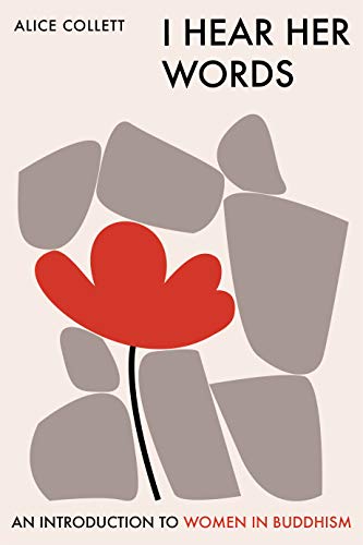 Book cover with red flower illustration and bold black text.