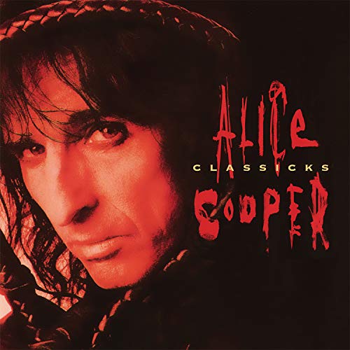 Alice Cooper “Classicks” vinyl album cover featuring a portrait of the artist.