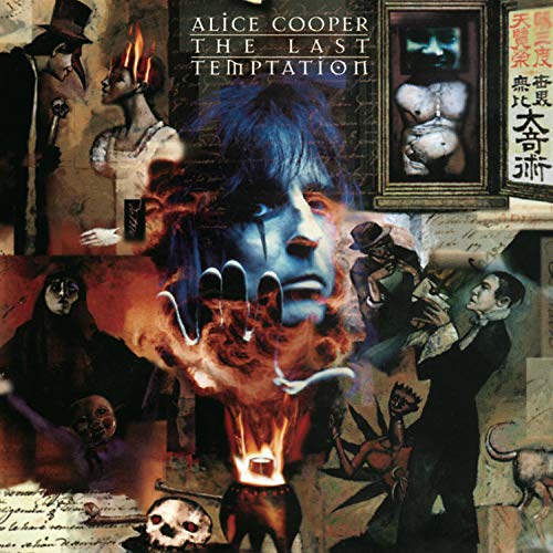 Album cover for Alice Cooper’s “The Last Temptation” with surreal, dark imagery.