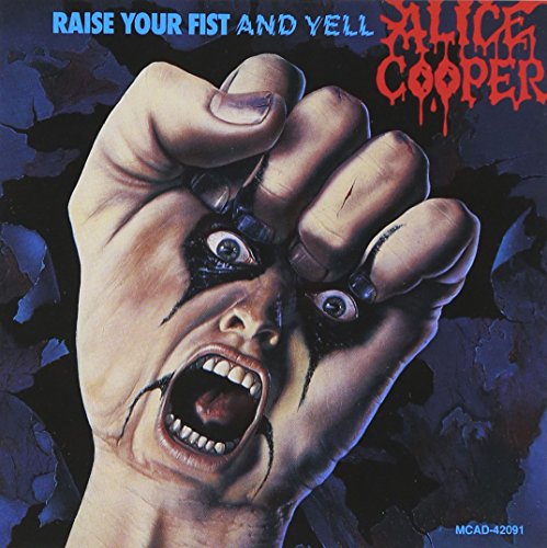 Album cover: a clenched fist with a screaming face and eyes.
