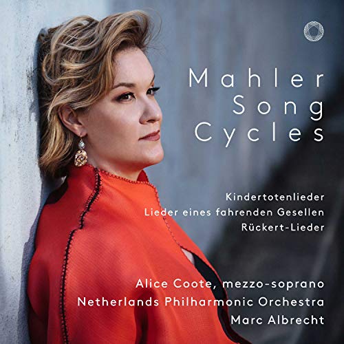 CD cover: Alice Coote portrait with "Mahler Song Cycles" text.
