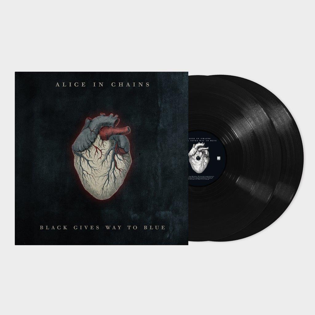Alice In Chains vinyl record with anatomical heart artwork.