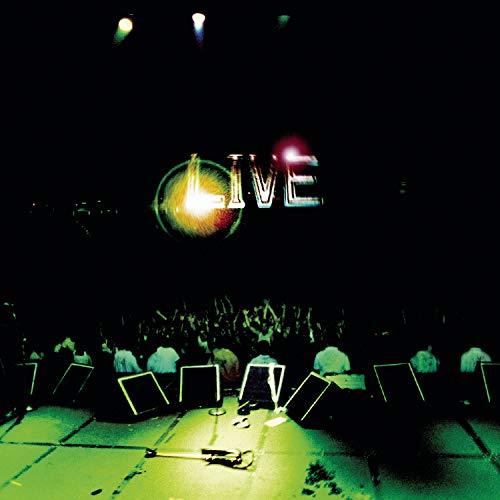 Alice In Chains “Live” CD cover with stage lights and equipment.