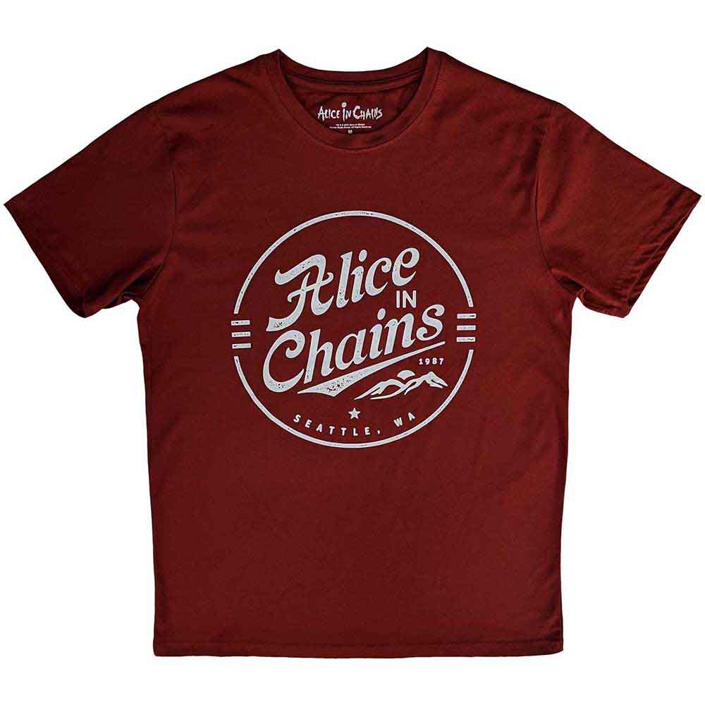 Black t-shirt with Alice In Chains circular logo, size XX-Large.
