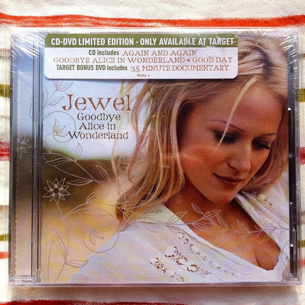 DVD case featuring Jewel, promoting her "Goodbye Alice in Wonderland" album.