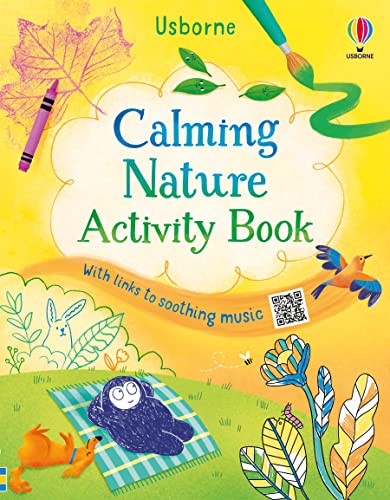 Children’s activity book cover with nature illustrations and colorful doodles.
