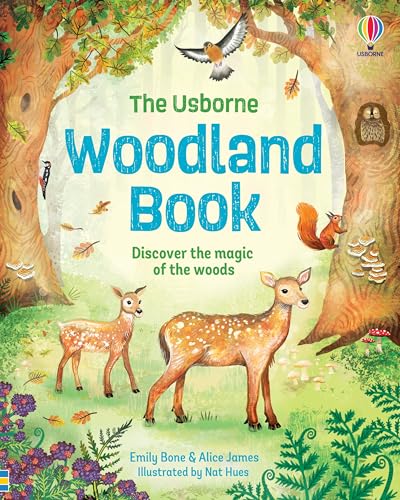Book cover depicting deer, birds, squirrel, and trees in a woodland scene.