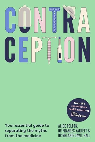 Book cover with illustrations of contraceptive methods and the title "Contraception.