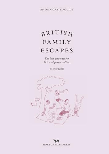 Book cover: “British Family Escapes” with illustration of a family picnic.