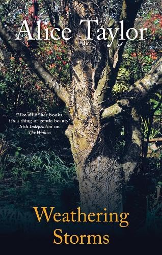Book cover for “Weathering Storms” by Alice Taylor, featuring a tree.