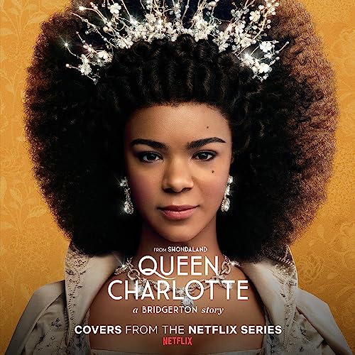 Portrait of India Amarteifio as Queen Charlotte with a jeweled crown.