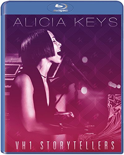 Alicia Keys "Vh1 Storytellers" Blu-ray cover featuring Keys singing at a piano.