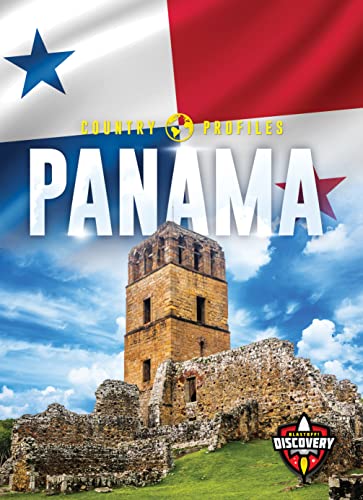 Book cover for "Panama" featuring the flag, ruins, and blue sky.