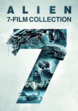 Alien" 7-movie collection DVD cover featuring the Alien creature and characters.