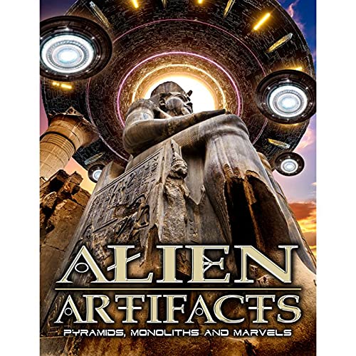 DVD cover featuring a statue, pyramids, and a flying saucer above.