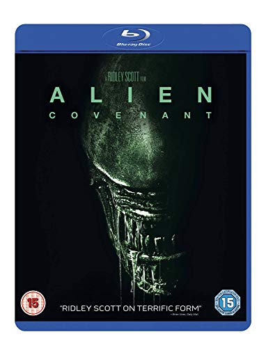 Alien Covenant Blu-ray cover featuring a dark, close-up image of a Xenomorph creature.