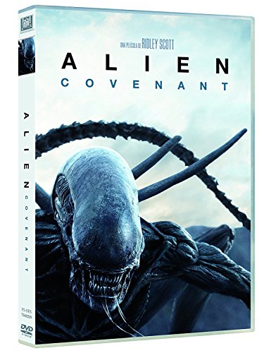 DVD case for "Alien Covenant" with a Xenomorph creature on the cover.