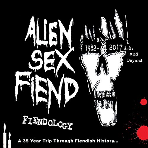 Album cover with white drippy text and a skull graphic on a black background.