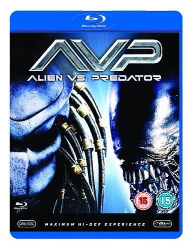 Blu-ray cover art featuring the Predator and Alien faces with the AVP movie title.