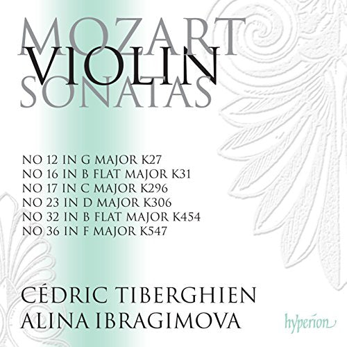 CD cover for Mozart violin sonatas performed by Ibragimova and Tiberghien.