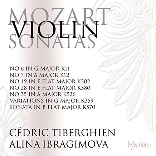 CD cover for Mozart violin sonatas performed by Ibragimova and Tiberghien.