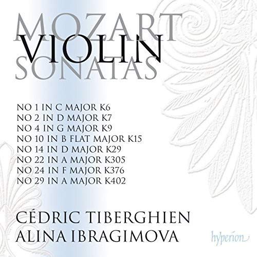 CD cover for Mozart violin sonatas performed by Ibragimova & Tiberghien.