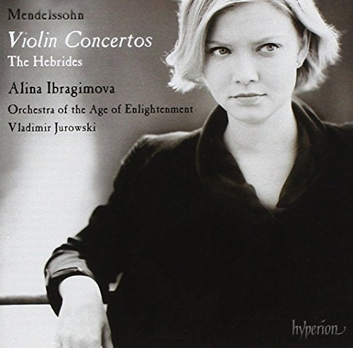 CD cover featuring violinist Alina Ibragimova in a black and white portrait.
