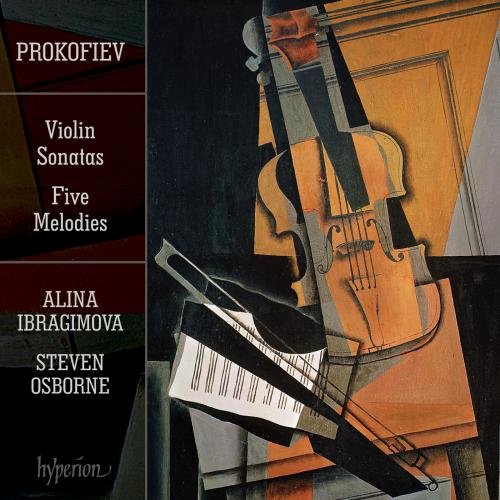 CD cover featuring a cubist-style painting of a violin and sheet music.