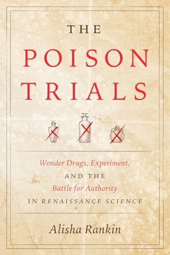 Book cover for “The Poison Trials” with crossed-out potion bottles.