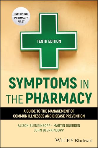 Book cover: "Symptoms in the Pharmacy" with a green medical cross.