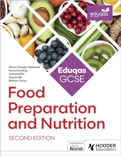 Textbook cover for Eduqas GCSE Food Preparation and Nutrition, second edition.