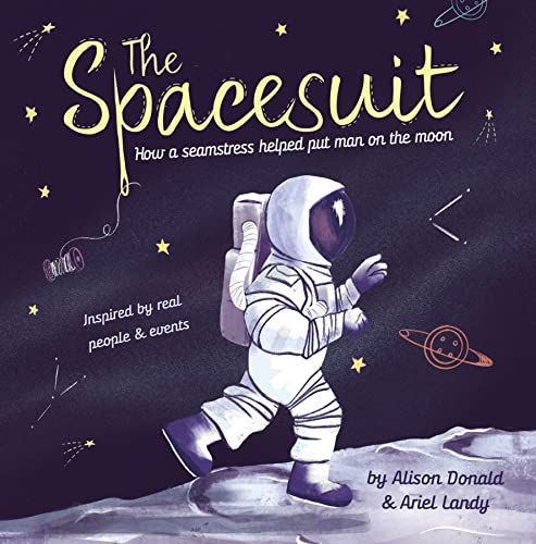 Book cover depicting an astronaut walking on a lunar surface.