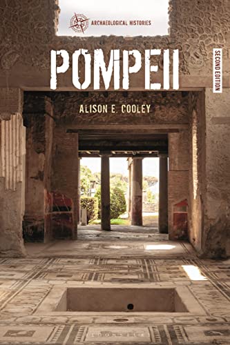 Book cover: "Pompeii" with a photo of ancient Roman ruins.