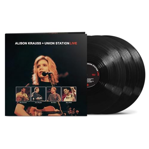 Alison Krauss & Union Station Live vinyl record and album cover.